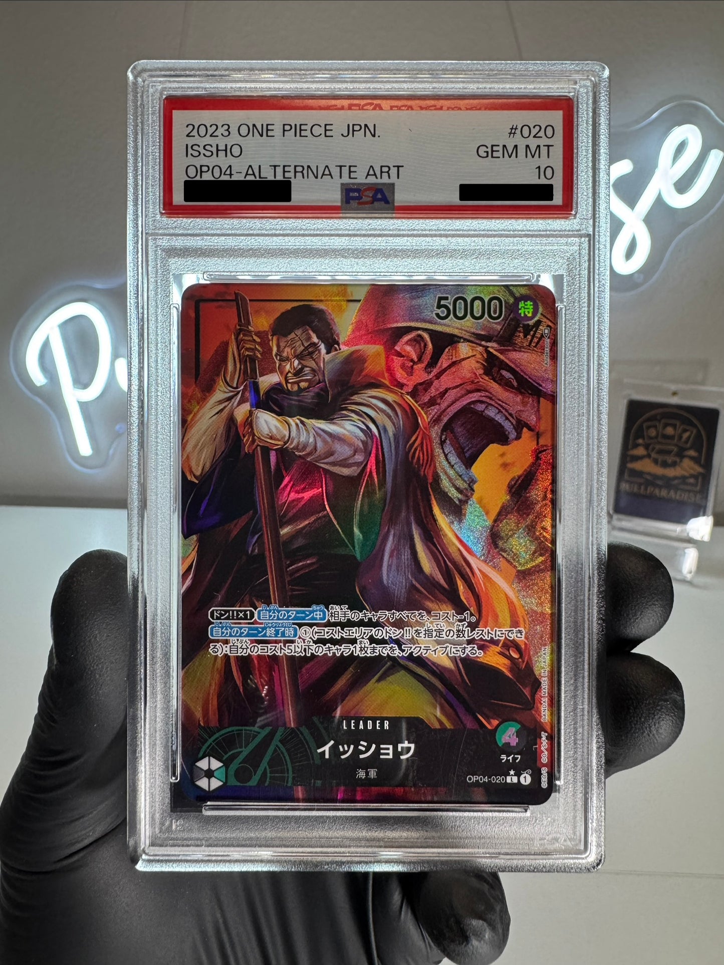 One Piece - Issho Alt. Art OP04-020 PSA10 JAP