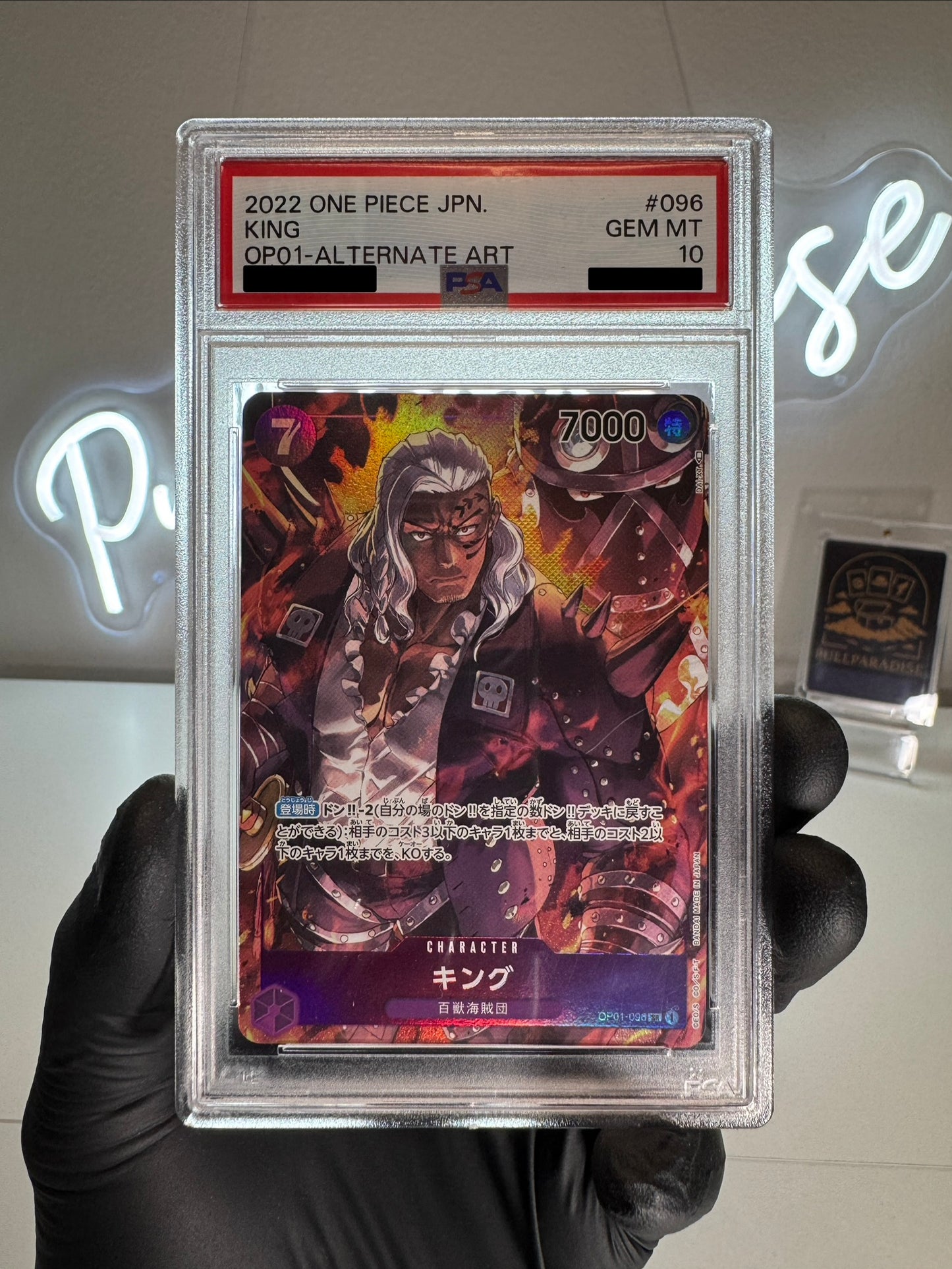 One Piece - King Alt. Art OP01-096 PSA10 JAP