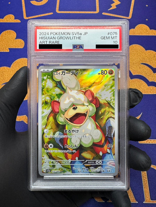 Pokemon - Growlithe di Hisui ex SV5a PSA10 JAP