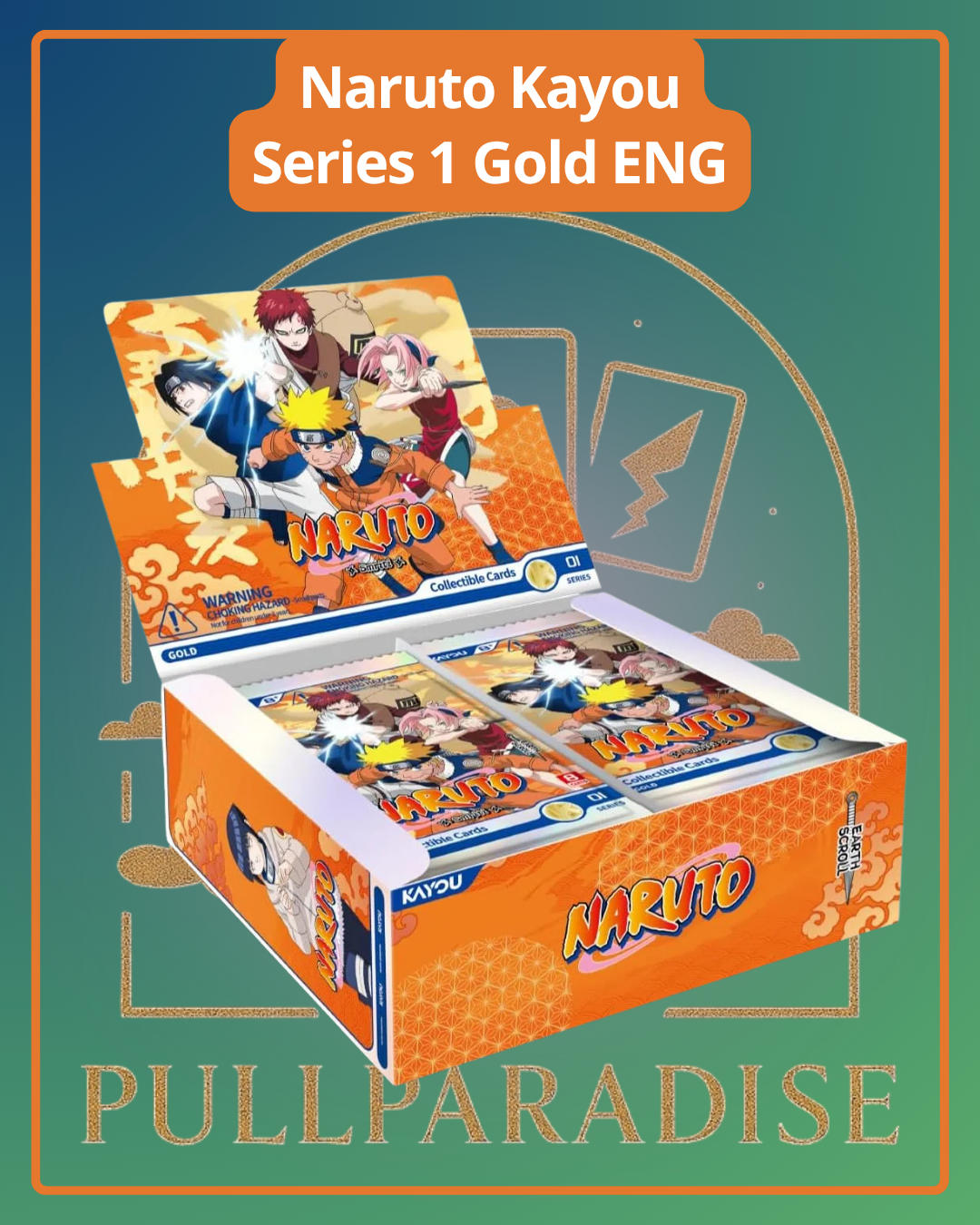 NARUTO Kayou - Earth SCROLL - Serie 1 GOLD Booster Box ENG