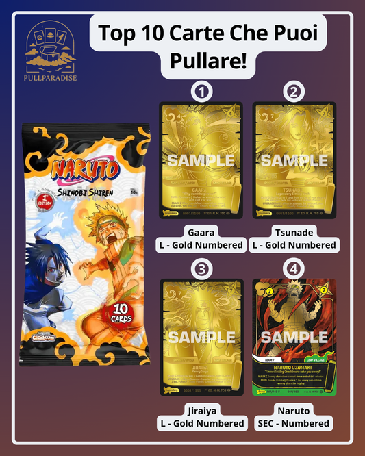 Naruto Mythos – Shinobi Shiren Bustina Singola ENG - 1st Edition