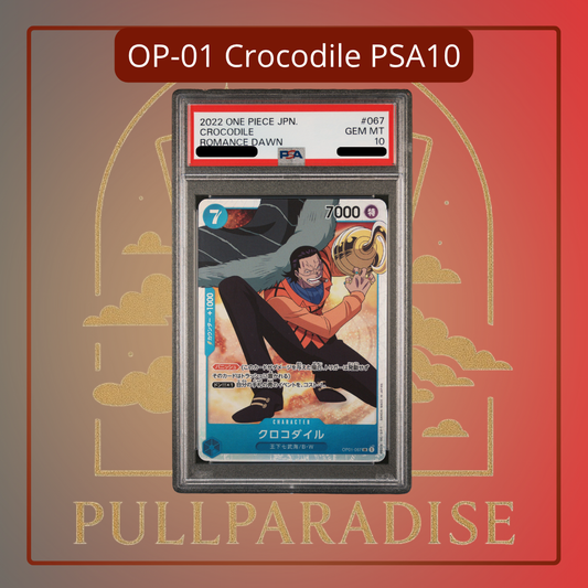 One Piece - Crocodile OP01-067 PSA10 JAP