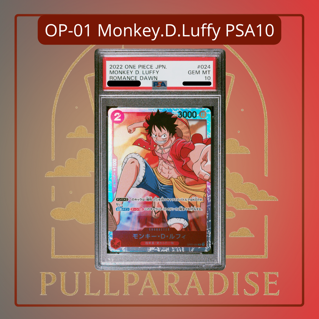 One Piece - Monkey D. Luffy OP01-024 PSA10 JAP