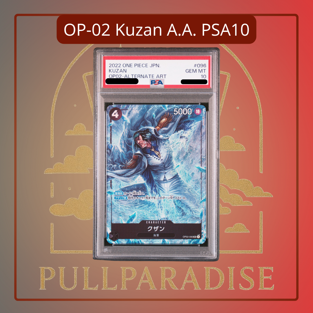 One Piece - Kuzan Alt. Art OP02-096 PSA10 JAP