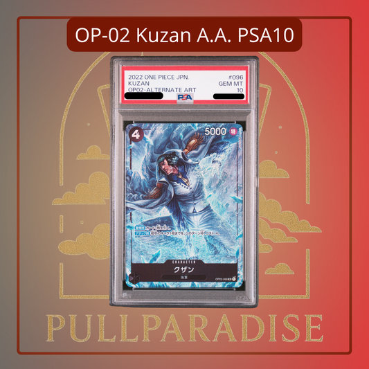 One Piece - Kuzan Alt. Art OP02-096 PSA10 JAP