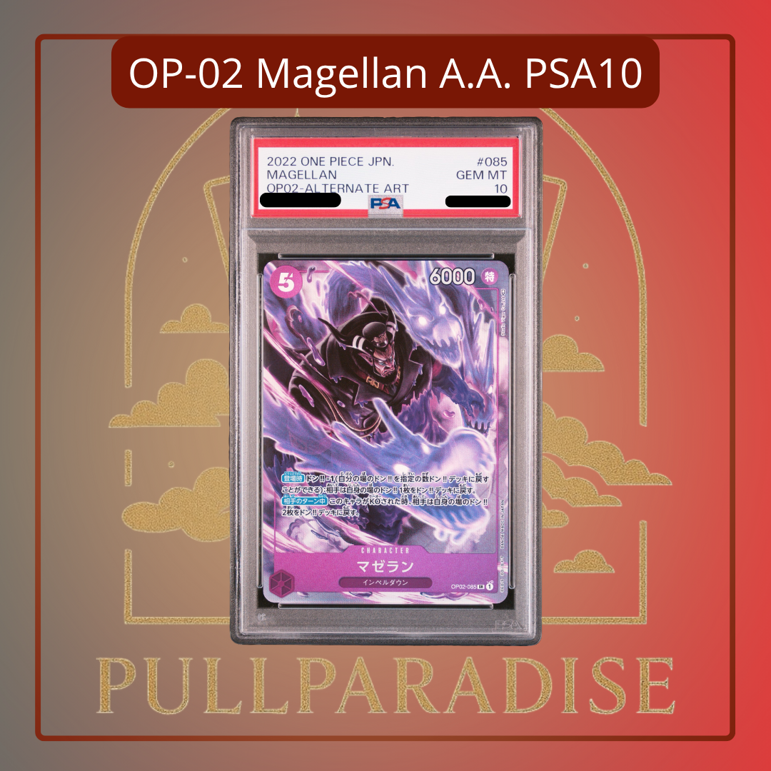 One Piece - Magellan Alt. Art OP02-085 PSA10 JAP