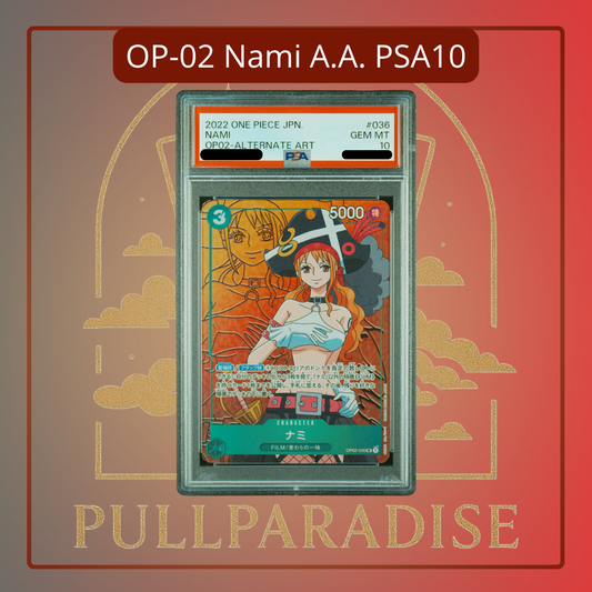One Piece - Nami Alt. Art OP02-036 PSA10 JAP