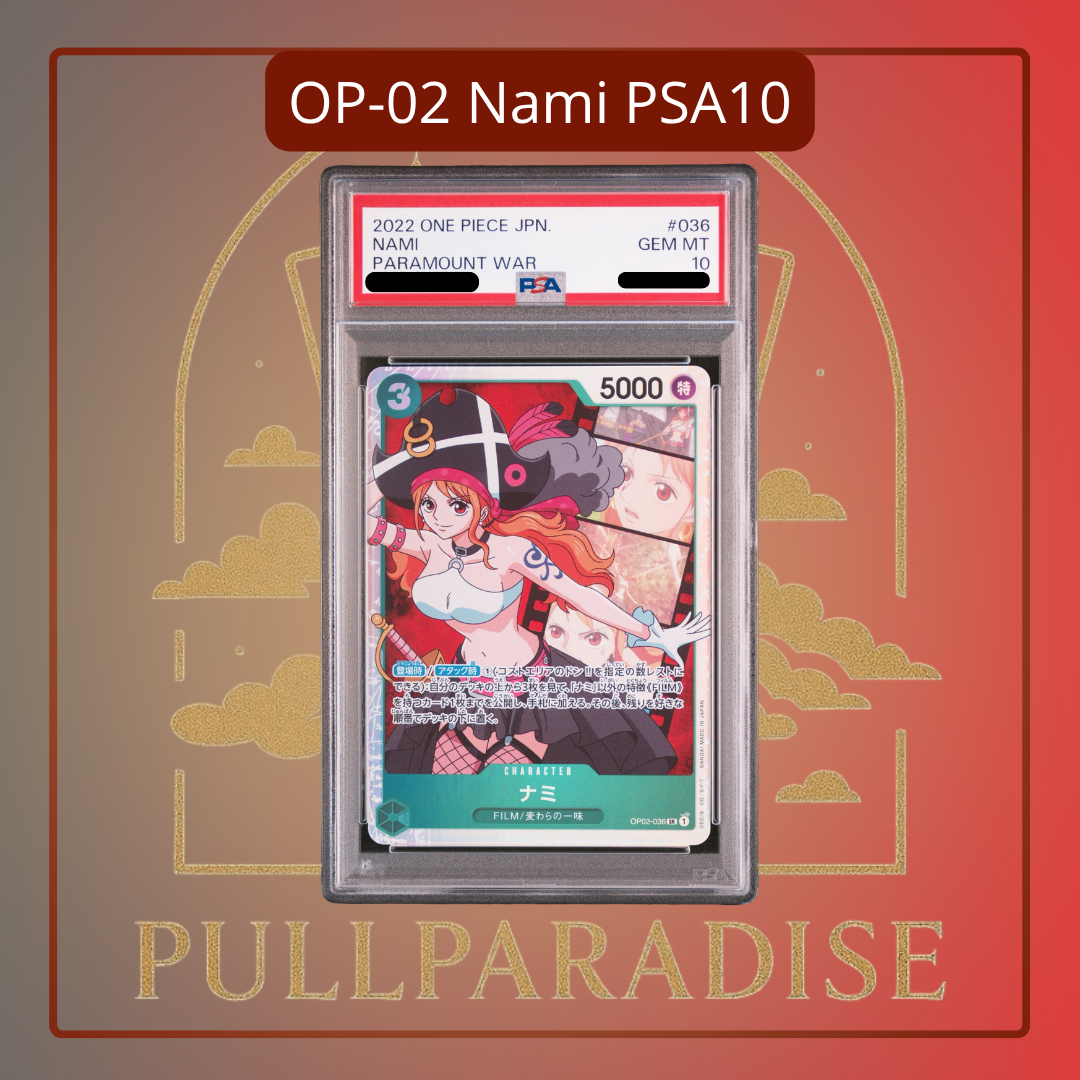 One Piece - Nami OP02-036 PSA10 JAP