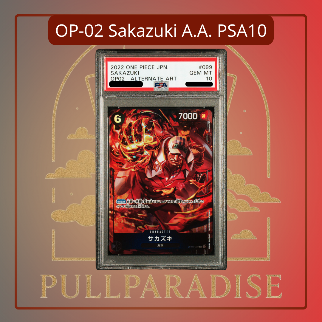 One Piece - Sakazuki Alt. Art OP02-099 PSA10 JAP