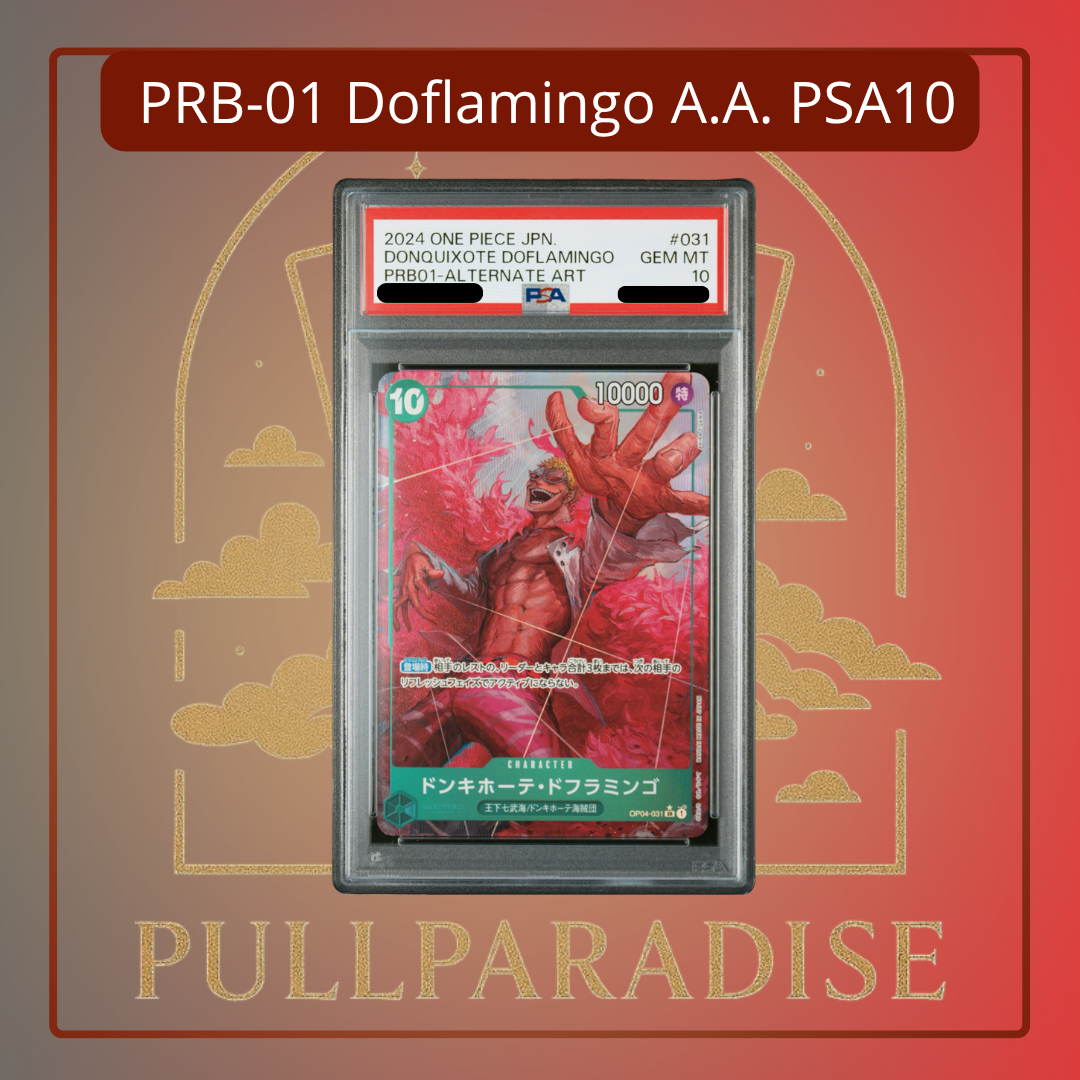 One Piece - Donquixote Doflamingo Alt. Art PRB01-031 PSA10 JAP