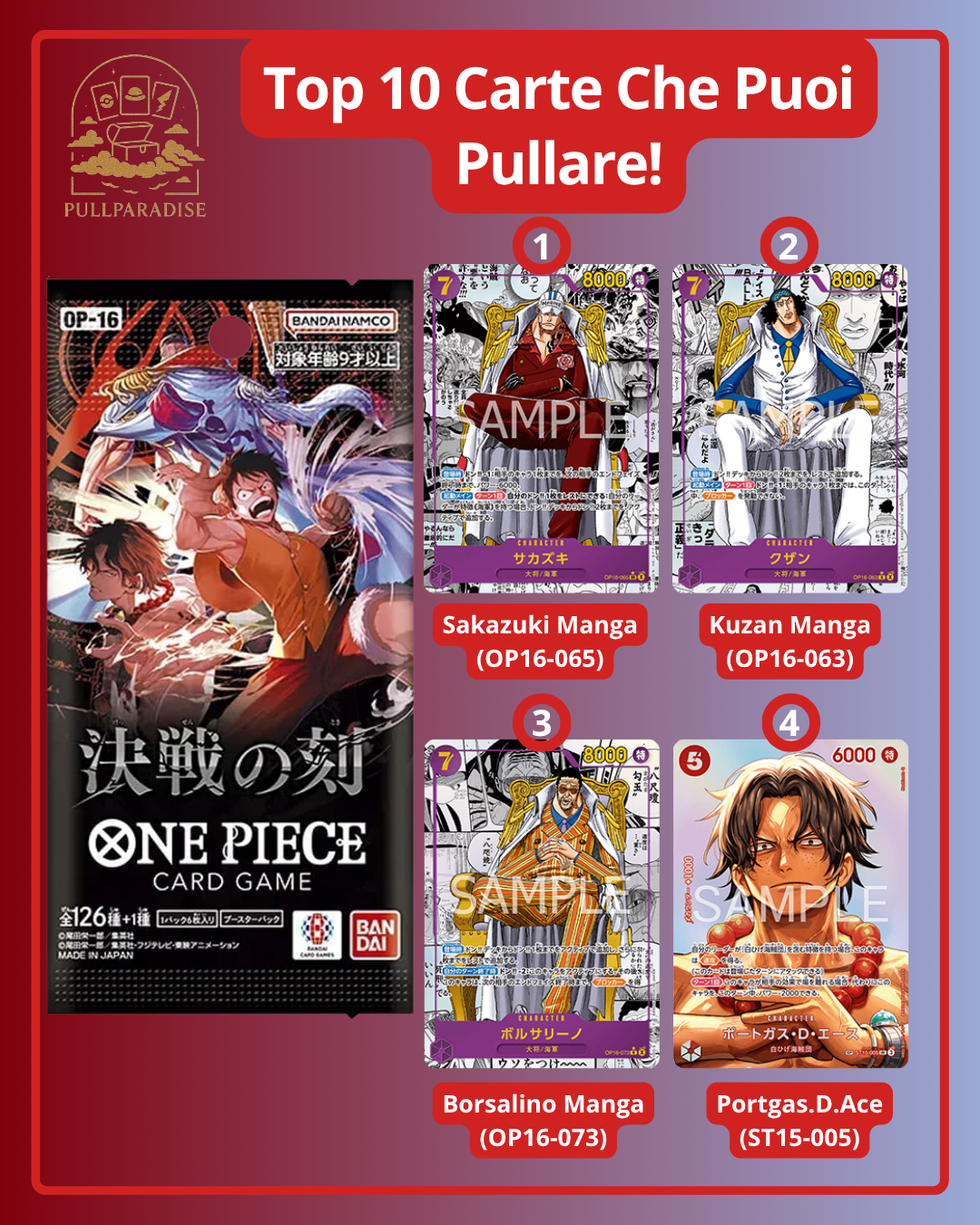 One Piece - OP-16 The Moment of Decisive Battle Booster Box JAP