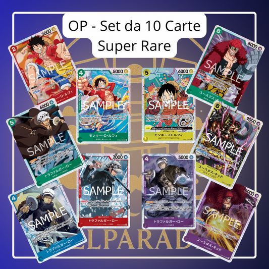 One Piece - Set da 10 Carte Super Rare (JAP) L.10