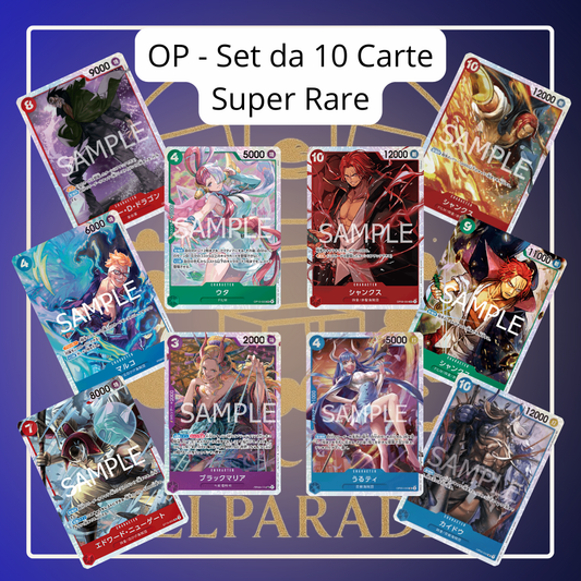 One Piece - Set da 10 Carte Super Rare (JAP) L.13