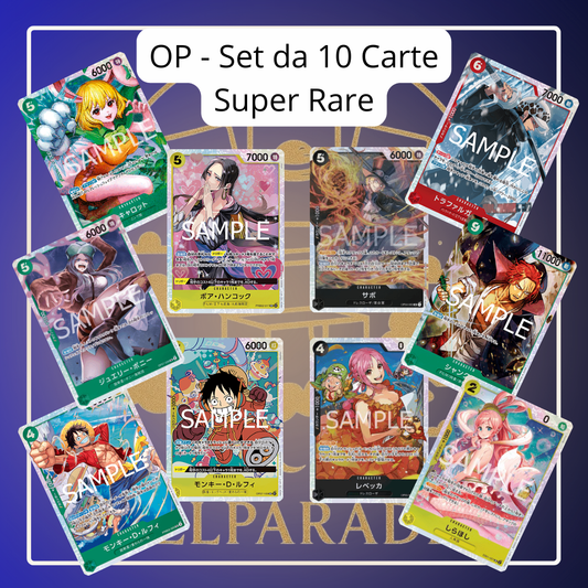 One Piece - Set da 10 Carte Super Rare (JAP) L.15