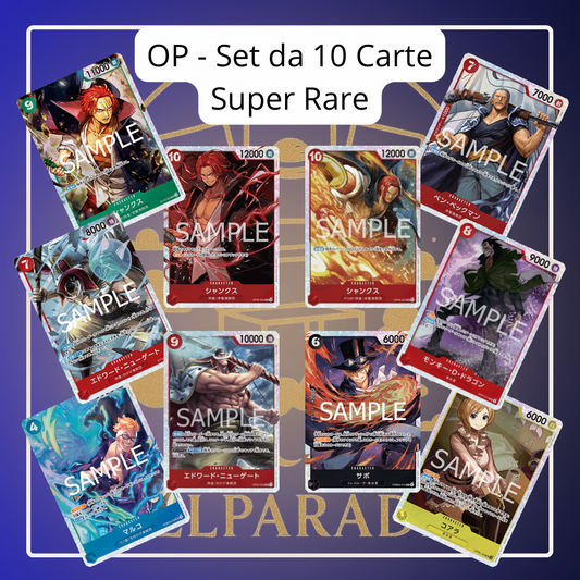 One Piece - Set da 10 Carte Super Rare (JAP) L.6