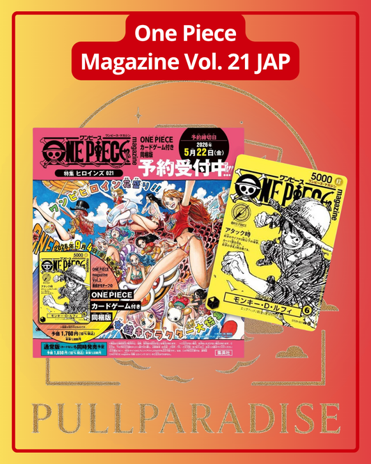 One Piece - Magazine Vol. 21 + Carta Promo Luffy JAP - PREORDER