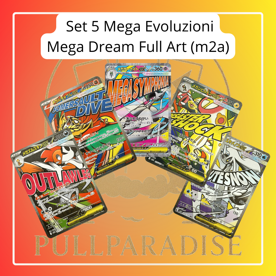 Pokemon - Set di 5 Mega Evoluzioni Full Art (m2a) Mega Dream