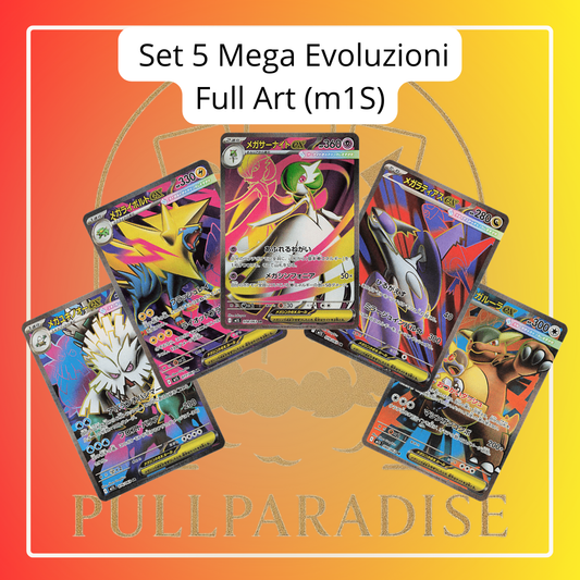 Pokemon - Set di 5 Mega Evoluzioni Full Art (m1S) Mega Symphonia