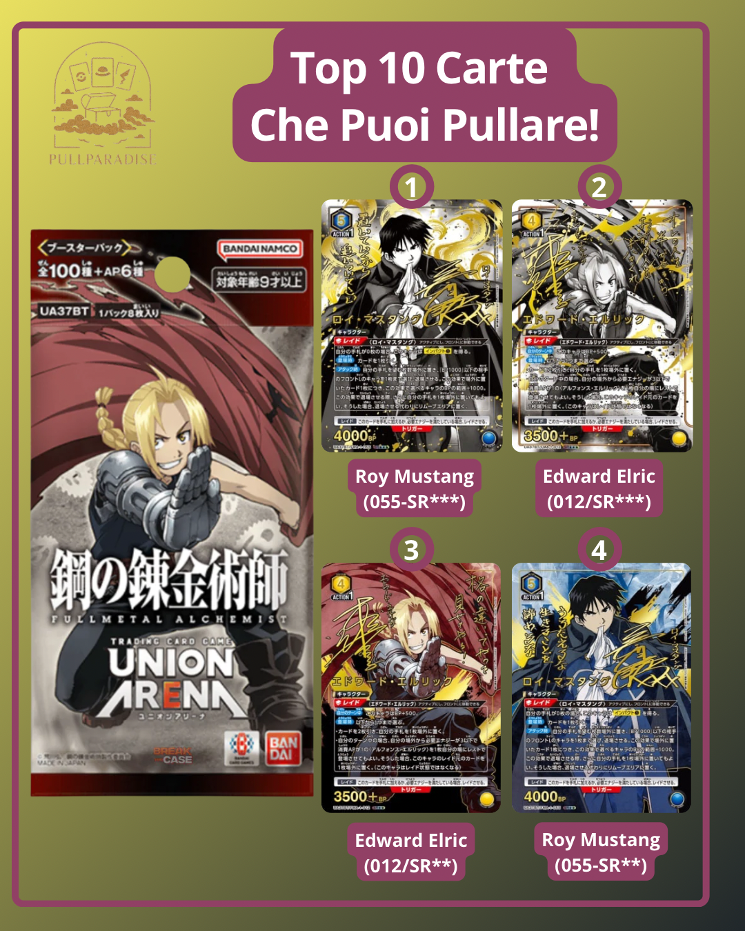 Union Arena - Fullmetal Alchemist Booster Box JAP